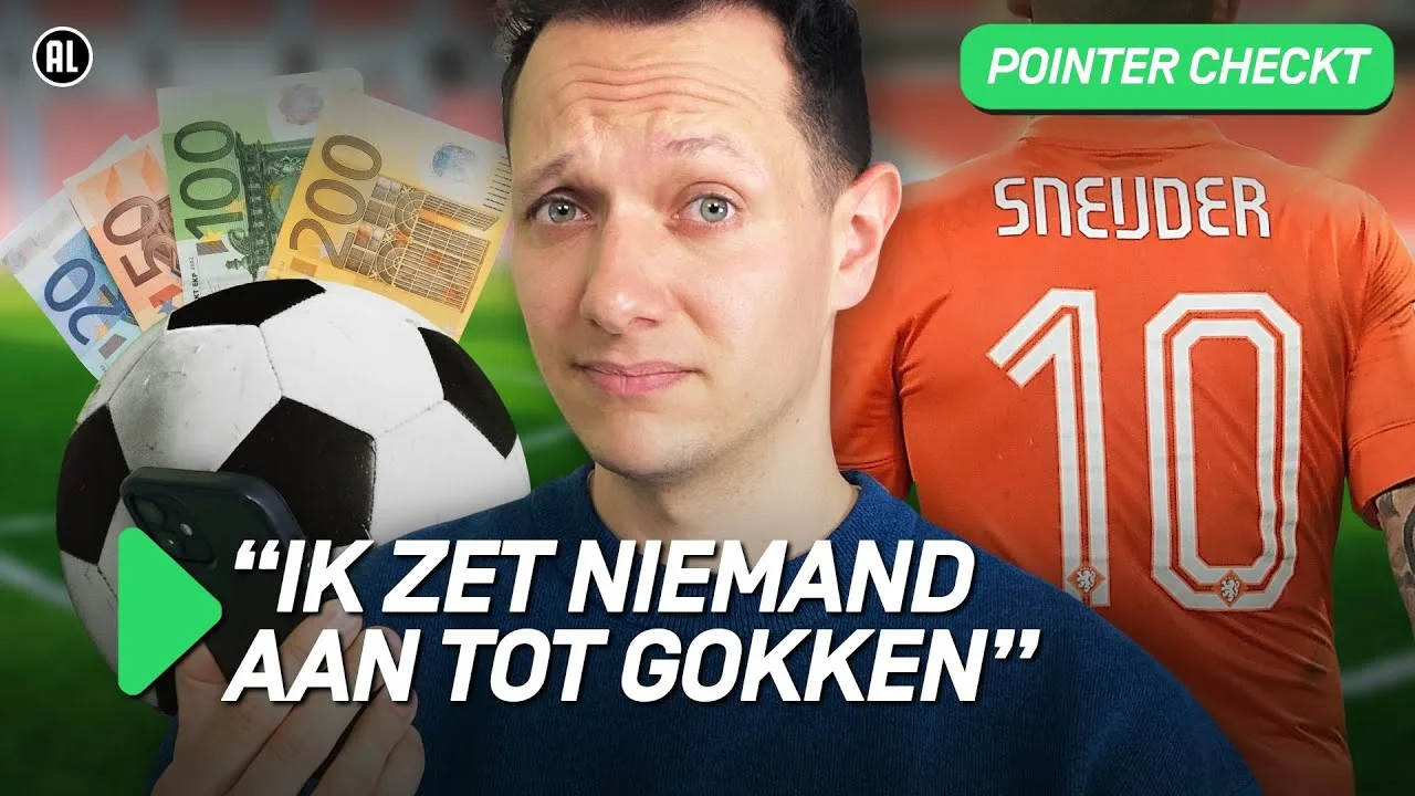 Analyze Master를 그리워하는 Pointer-uitzending의 Wesley Sneijder: “Ik zet niemand aan tot gokken”